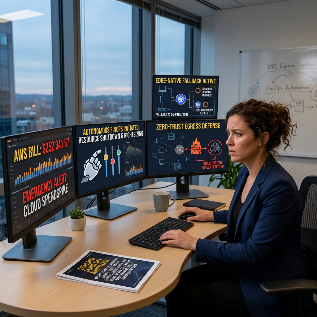 The $250,000 Cloud Bill Nightmare: Architecting Autonomous FinOps, Zero-Trust Egress Defense, and Edge-Native Fallback to Stop Runaway AWS & Multi-Cloud Bills 🚨#CloudComputing #AWS #FinOps #CloudArchitecture #SystemDesign #DevOps #BackendEngineering #SoftwareArchitecture #Kubernetes #TechLeadership